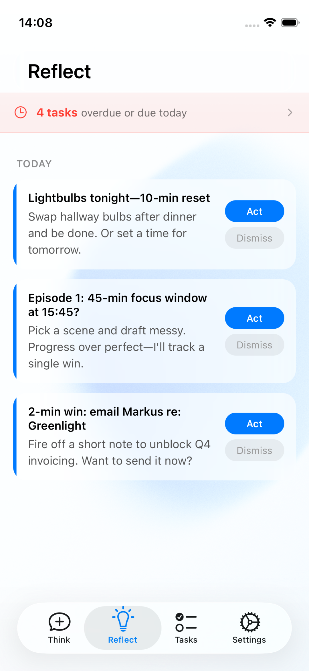 Levin reflect screen